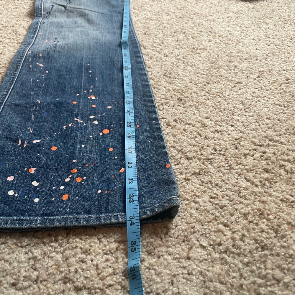 7 For All Mankind Paint Splatter bootcut jeans, size 31 - Picture 4 of 11